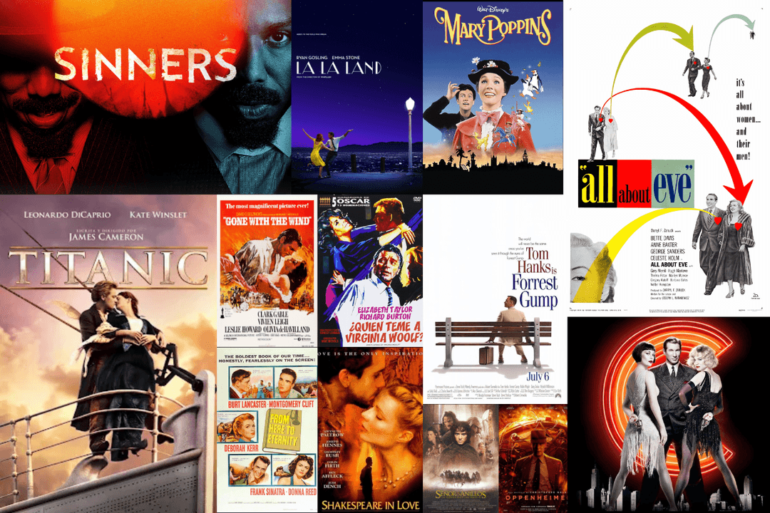 Premios Oscar: Películas con más nominaciones en la historia