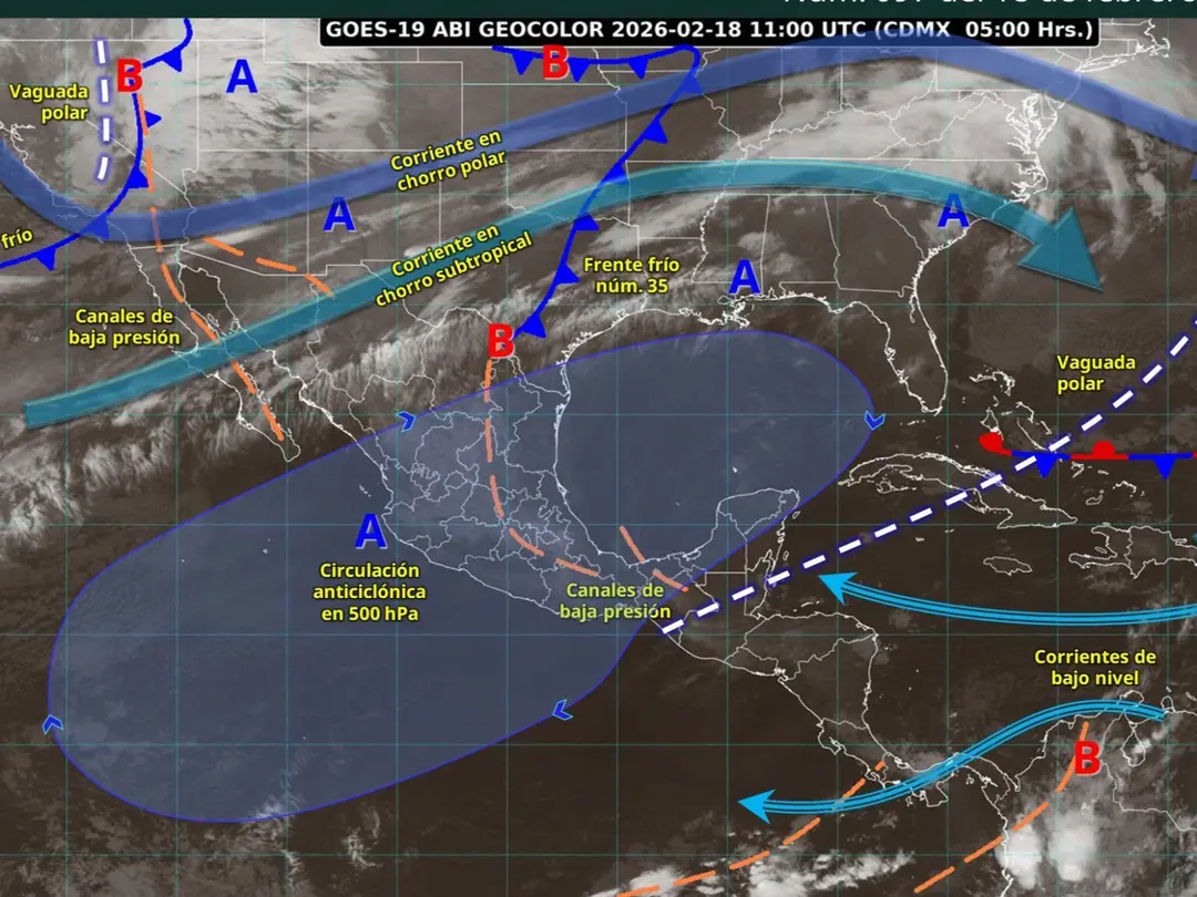 Clima en México: ¡Prepárate! Frentes fríos chocan con onda de calor