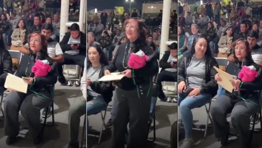 Ocotlán: Captan a regidora con mono araña; especie en peligro de extinción