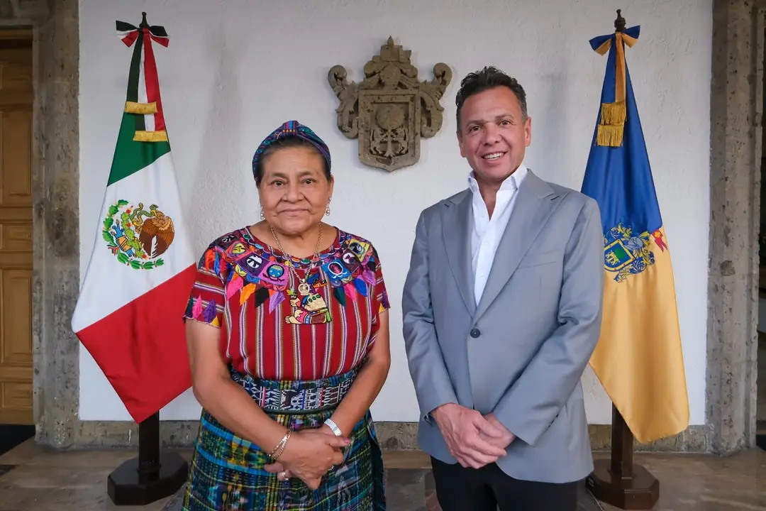 Lemus y Premio Nobel acuerdan acciones para la construcción de nueva paz en Jalisco