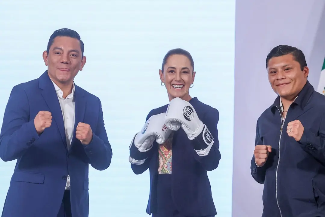 Sheinbaum presenta ‘Boxeando por La Paz’ durante La Mañanera