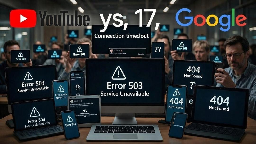 YouTube y Google reportan caídas de sus servicios a nivel mundial