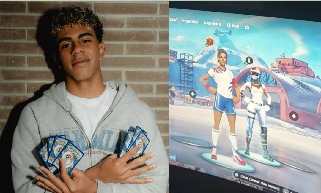 Lamine Yamal revela su nombre en Fornite por error