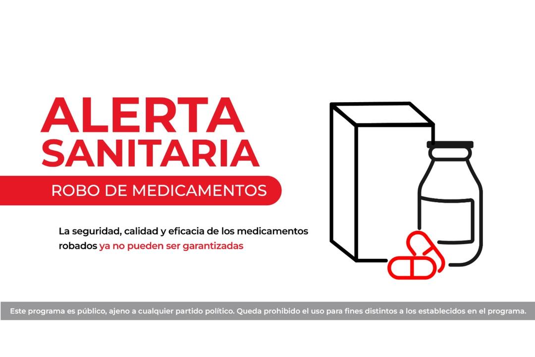 Cofepris lanza tres advertencias por robo de medicamento