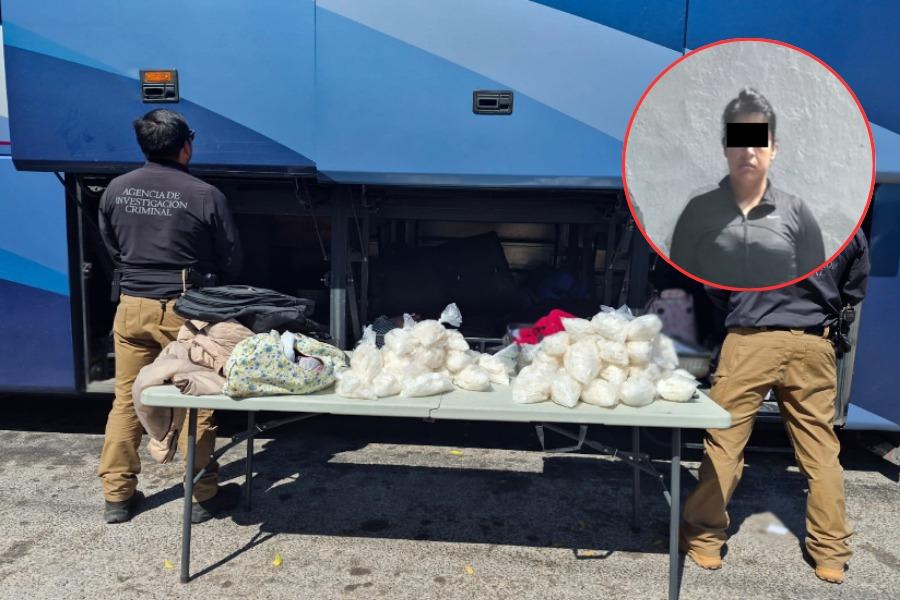 Escuinapa: Detienen a mujer con 20 kg de metanfetamina en autobús
