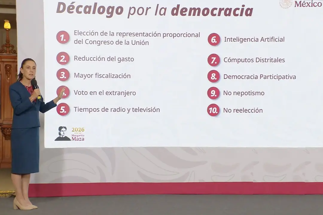 Sheinbaum presenta decálogo para garantizar elecciones justas