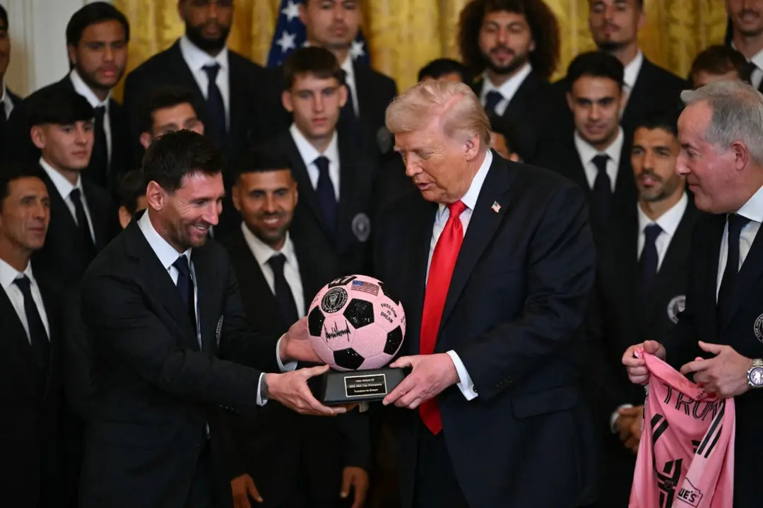 Trump recibe a Messi y su Inter de Miami en la Casa Blanca