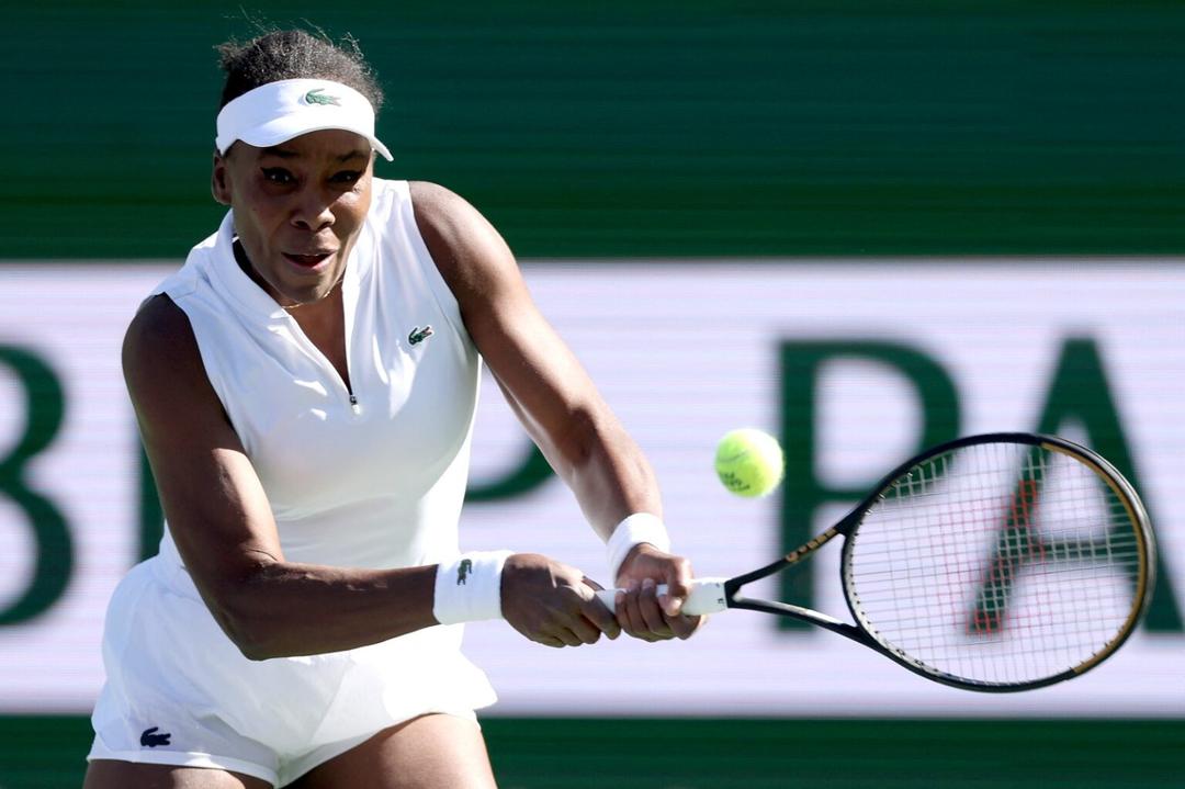 Venus Williams cae a la primera en su regreso a Indian Wells