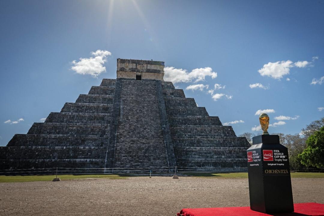 Copa del Mundo: El trofeo mundialista llega a Chichén Itzá