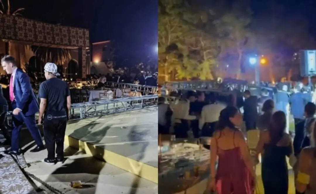 Zapopan: Viento derrumba estructura en boda y deja tres heridos