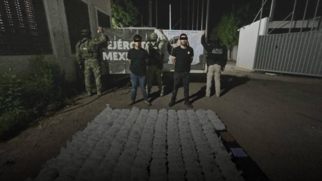 Sonora: Asegura 130 kilos de metanfetamina en Navojoa