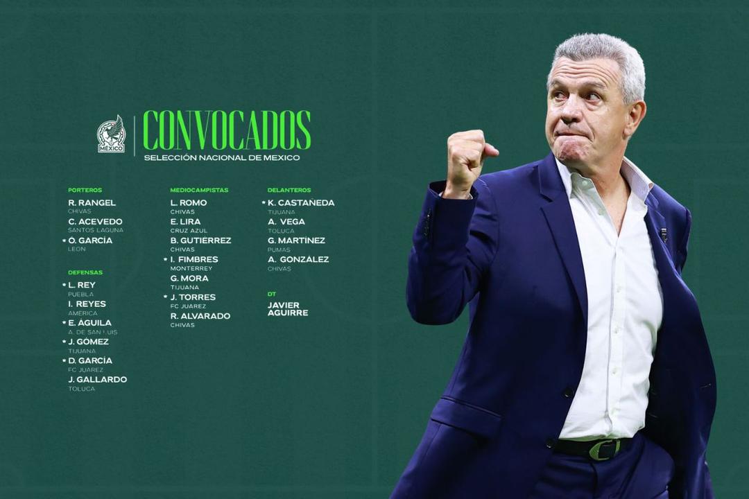 Javier Aguirre anuncia a los convocados de la Liga MX a la Selección Mexicana