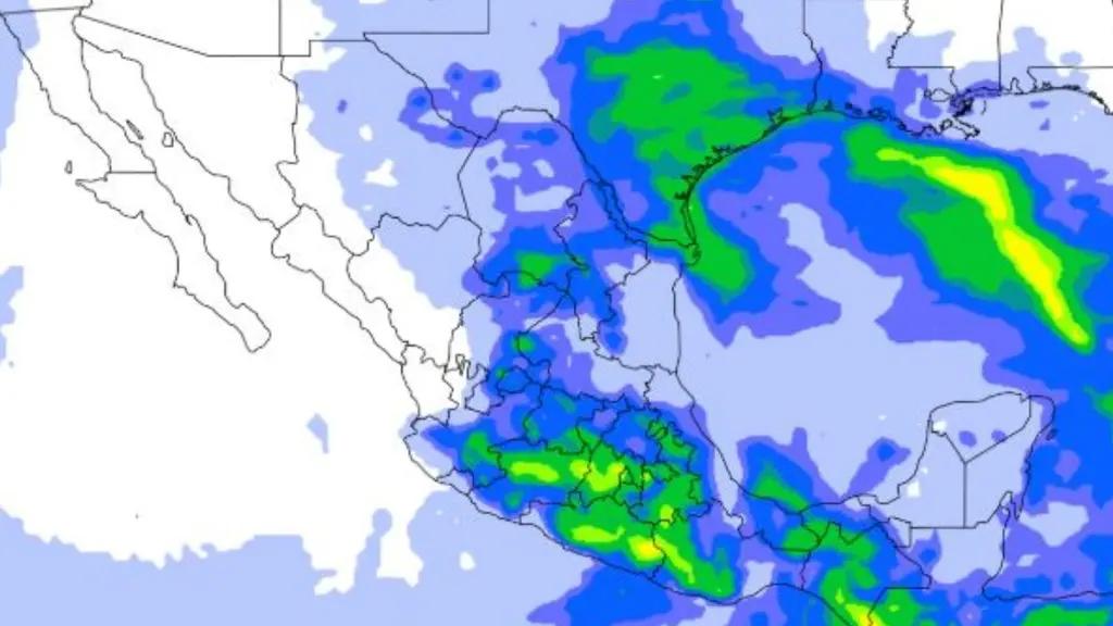 Clima en México: Lluvias fuertes y calor intenso marcan el inicio de semana