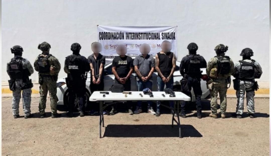 Culiacán: Detienen a cuatro hombre armados; uno era menor