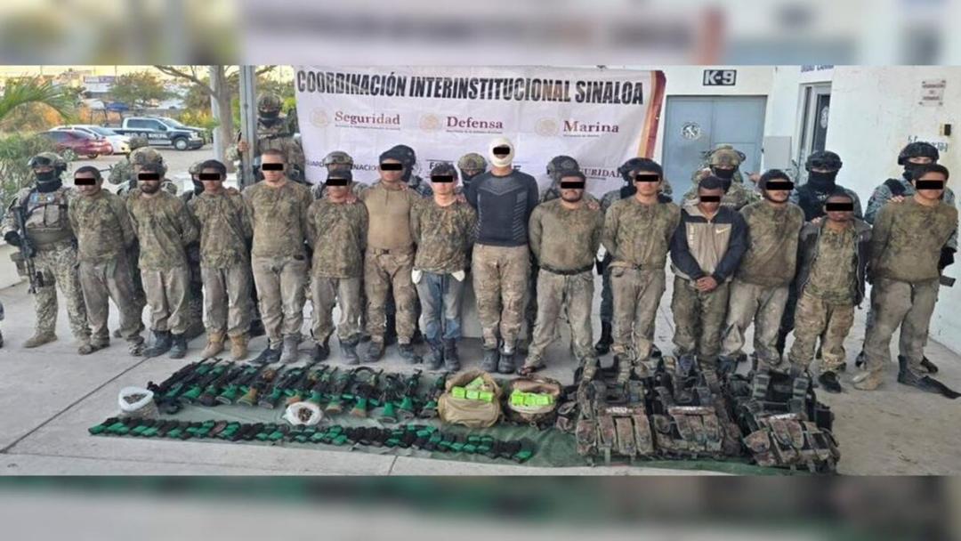Escuinapa: Estos son los 14 detenidos tras enfrentamiento vcon autoridades