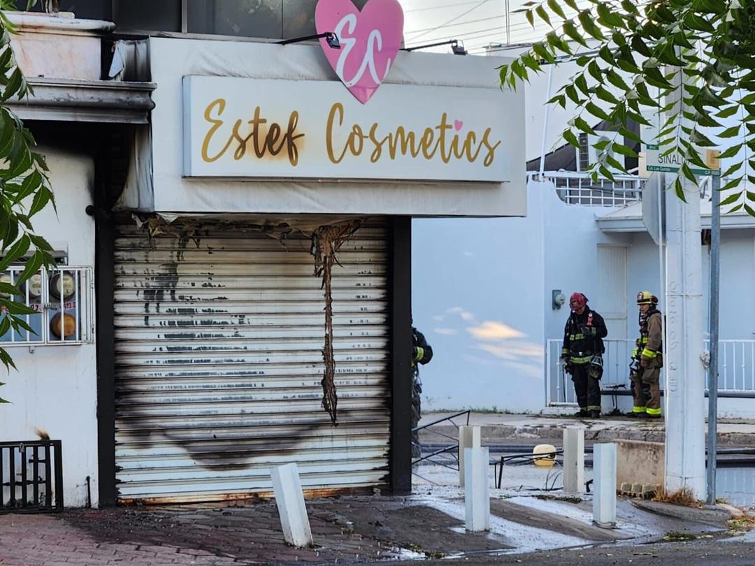 Estef Cosmetics: Primero dispararon contra el negocio; ahora lo queman