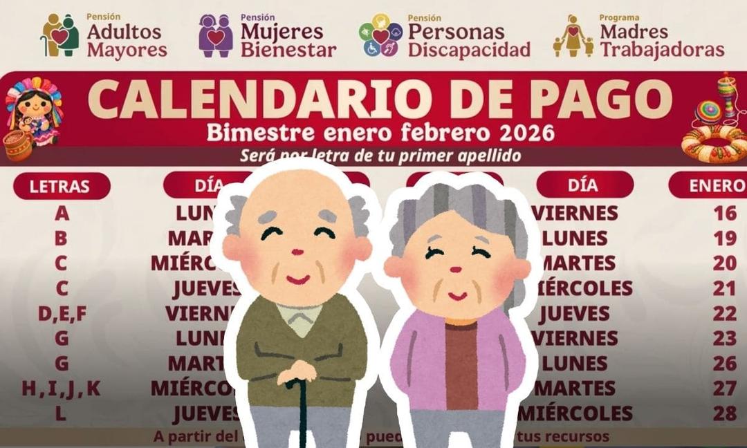 Pensión Bienestar: Calendario OFICIAL de pagos para mayo