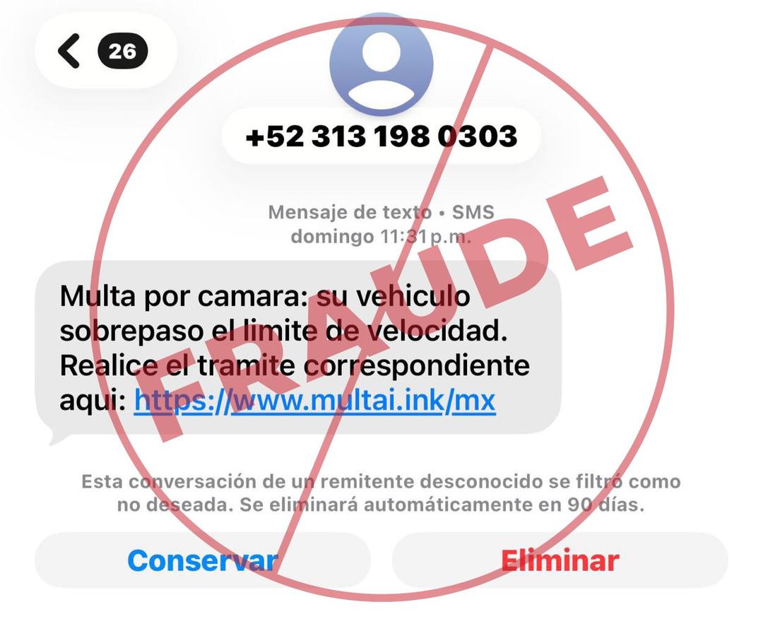 Jalisco alerta por fraudes de multas viales a través de SMS falsos
