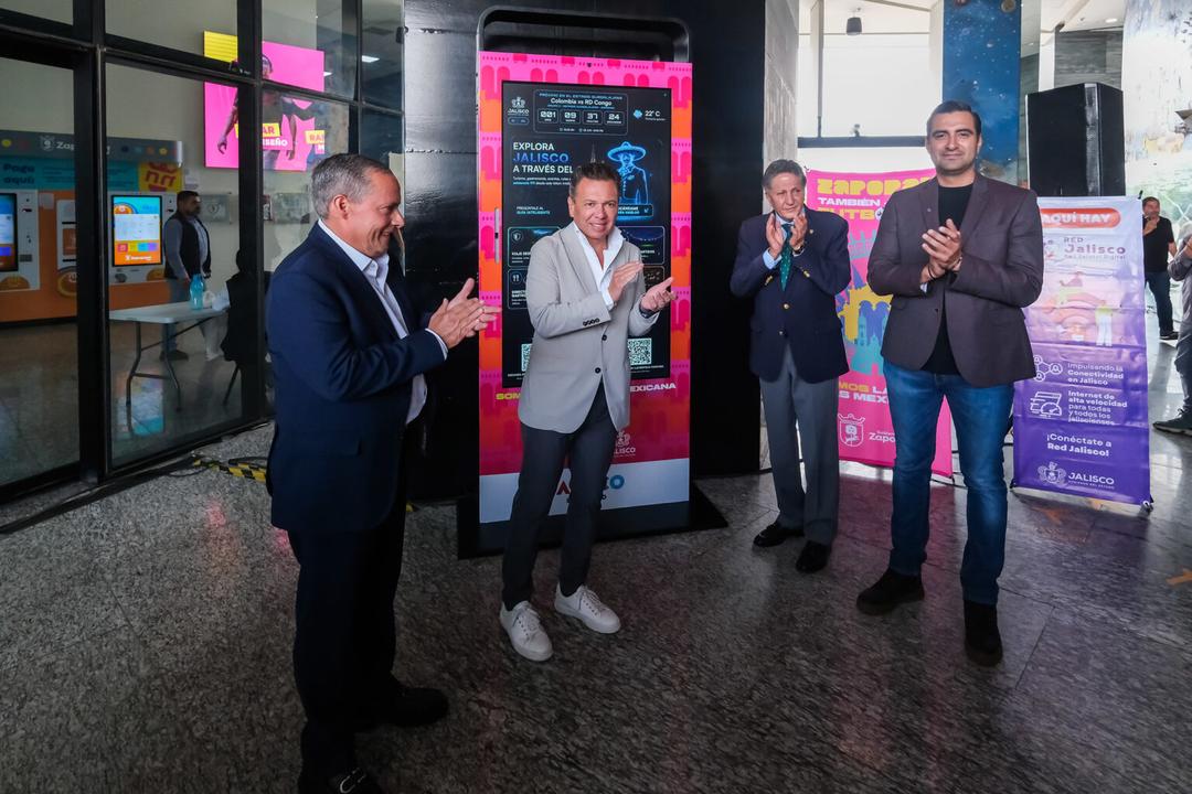 Gobierno de Jalisco presenta Tótems Inteligentes para 28 puntos en el AMG