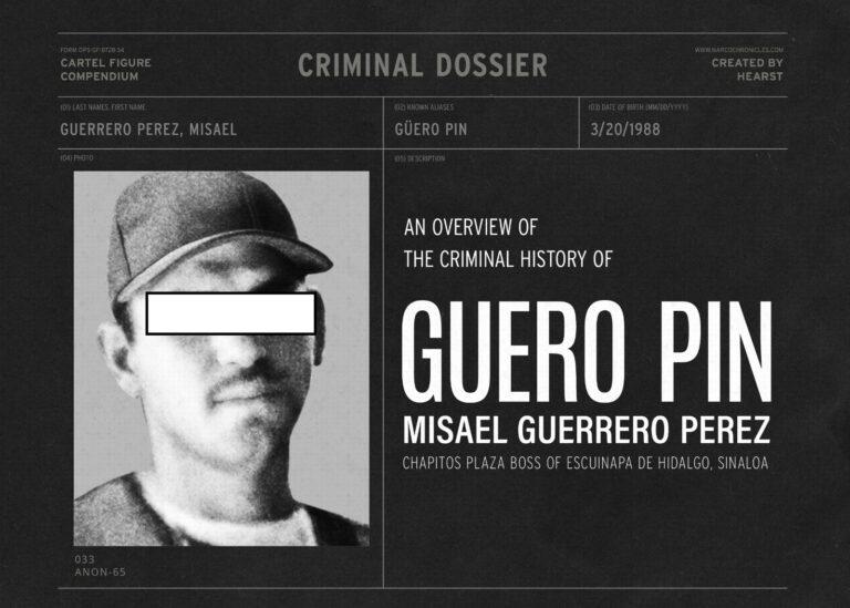‘El Güero Pin’: ¡Confirmado! Él es el líder criminal detenido en Escuinapa