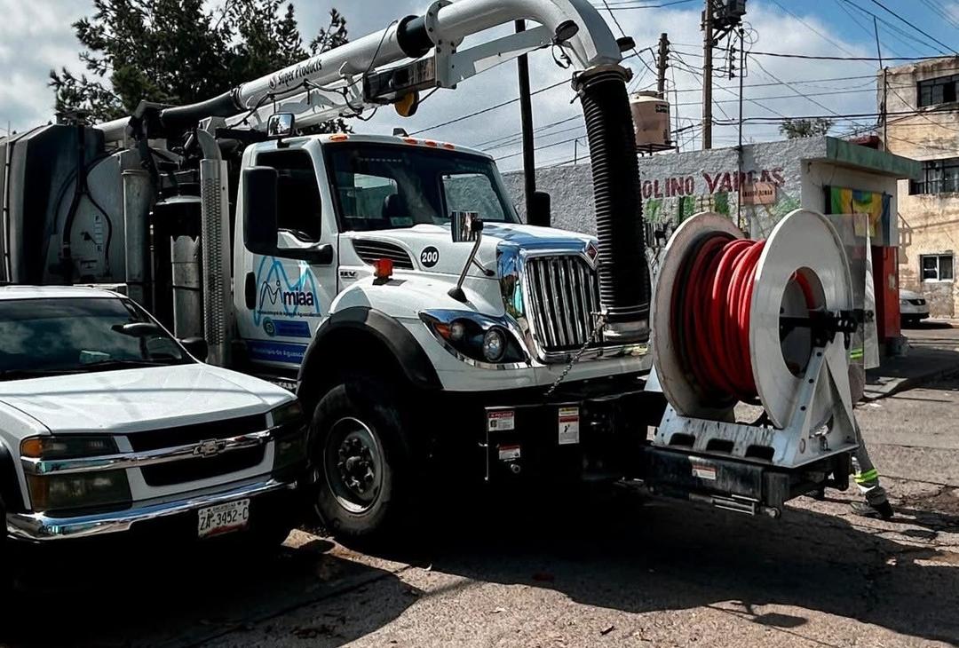 Aguascalientes: MIAA realiza desazolve en Guadalupe Posada