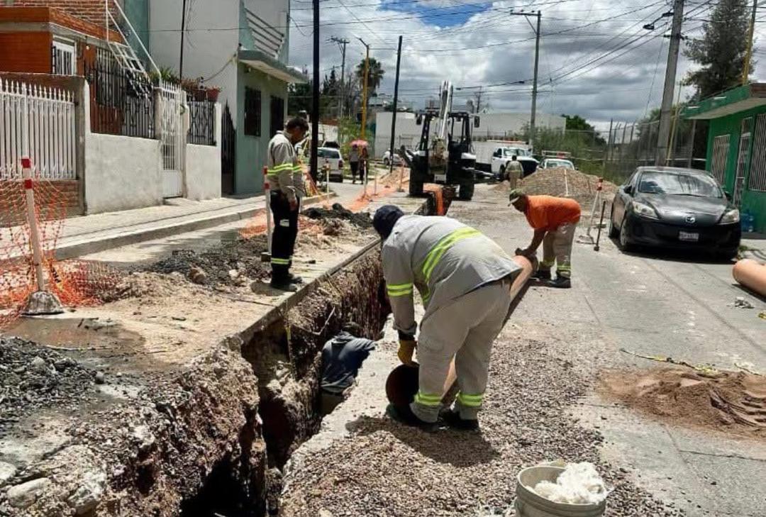 Aguascalientes: MIAA renueva alcantarillado en Fidel Velázquez