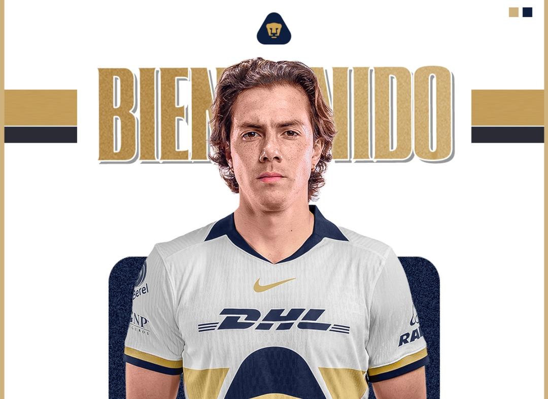 Sebastian Córdova es nuevo jugador de los Pumas de la UNAM