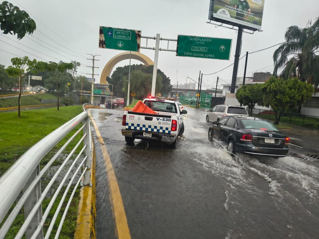 Lluvia ZMG: Vialidades afectadas por la lluvia en GDL y Zapopan