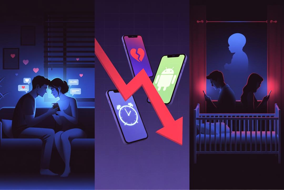 VIRAL: Teléfonos inteligentes reducirían la tasa de natalidad