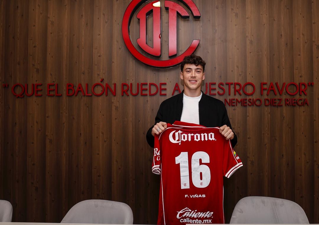 Federico Viñas es nuevo jugador del Toluca