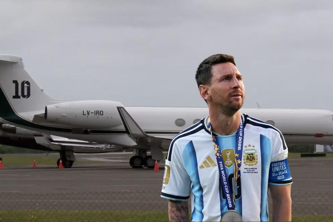 Messi regresa a Argentina en avión privado