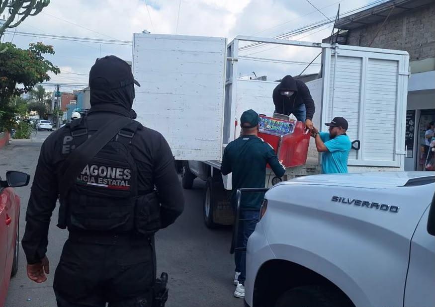 Zapopan: Aseguran 77 máquinas tragamonedas de diversas colonias