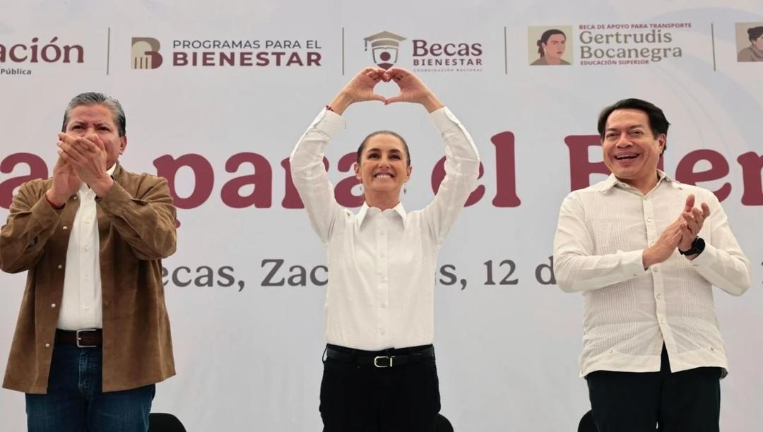Zacatecas: Sheinbaum anuncia becas para universitarios