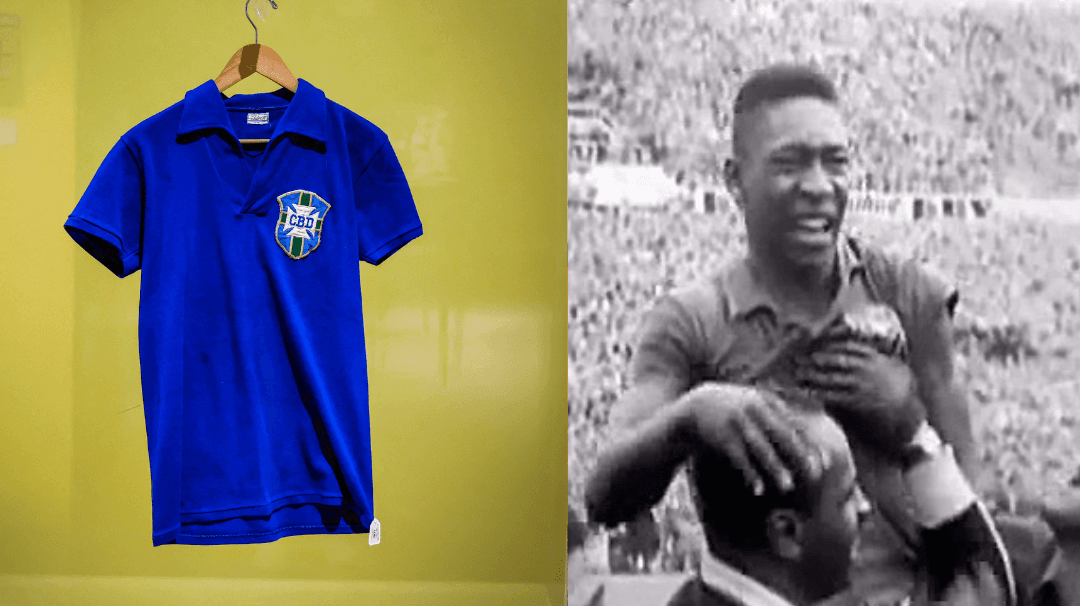 Camiseta de Pelé de la final de 1958 fue subastada por 4.9 millones de dólares