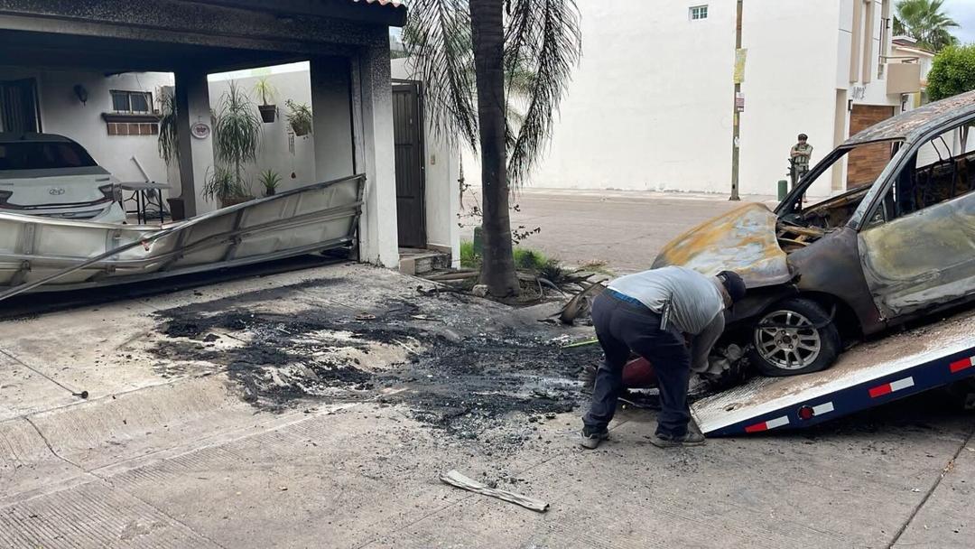 Culiacán: Vandalizan e incendian casa; presuntamente de Panchito Arredondo