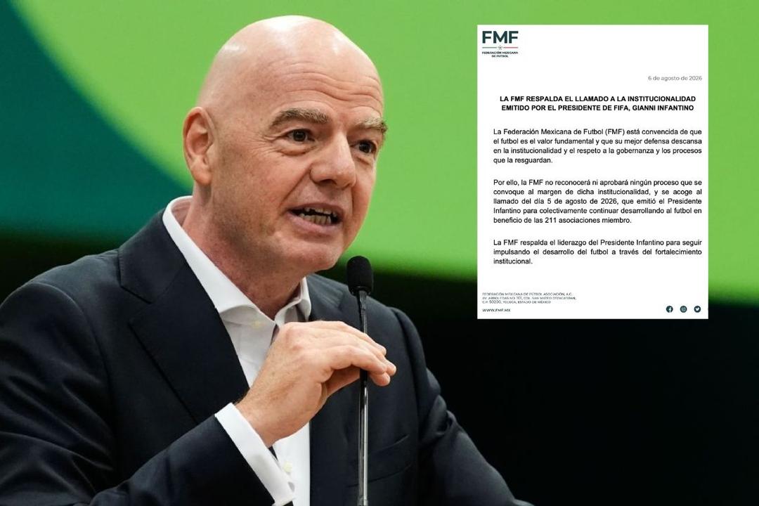 FMF respalda el “liderazgo” de Infantino en la FIFA