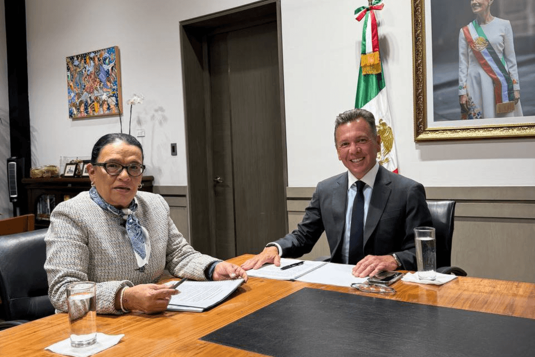 Lemus y Rosa Icela se reúnen para ver tema del agua en el AMG