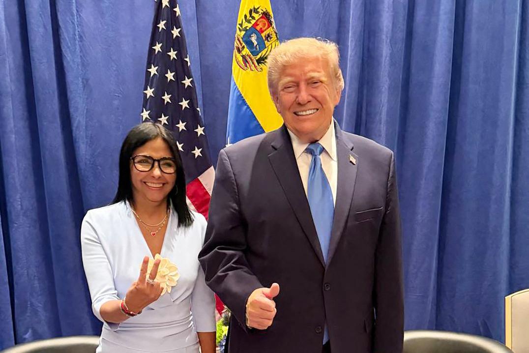 Trump se reunió con la presidenta de Venezuela en Nueva York