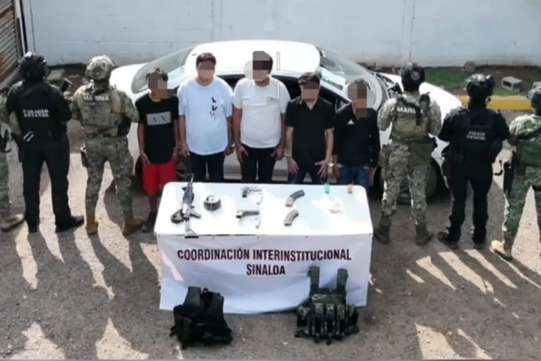 Culiacán: Operativo deja cinco detenidos en el ejido San Manuel