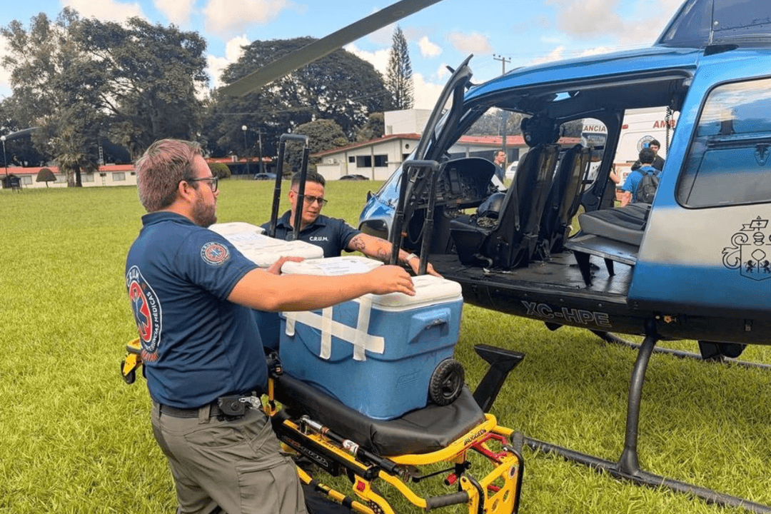 Guadalajara : Helicóptero Zeus traslada órganos que darán esperanza a tres personas