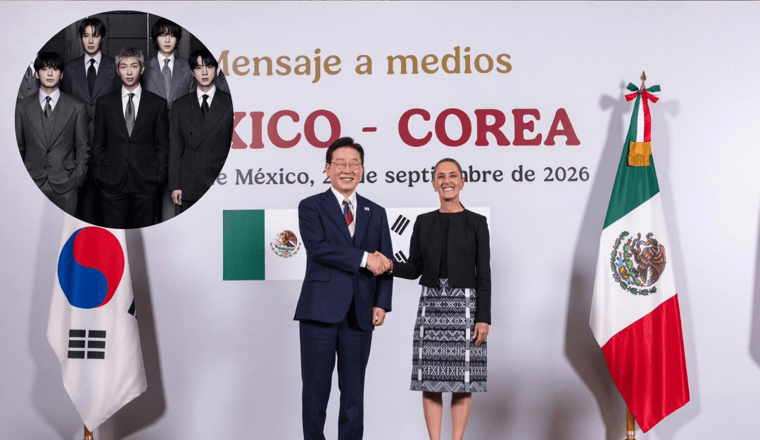 Sheinbaum busca el regreso de BTS a México en visita de presidente surcoreano