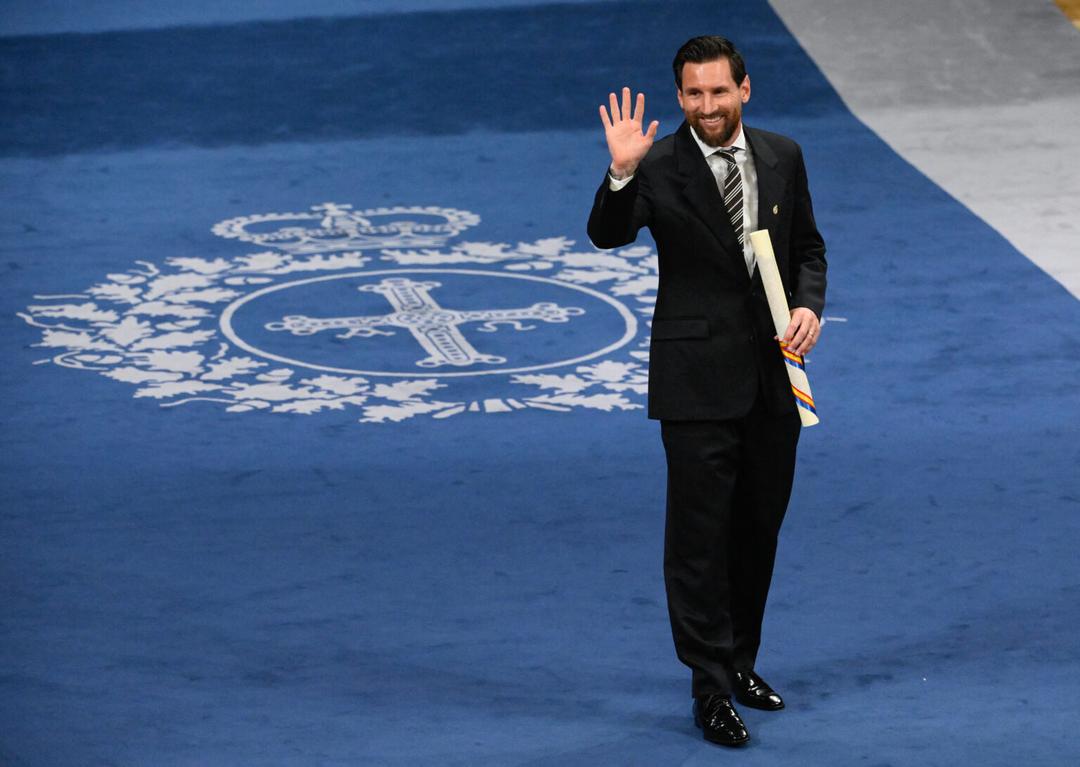 Messi recibe el Premio Princesa de Asturias de los Deportes