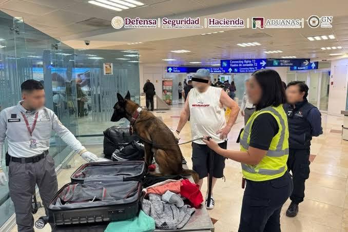 Cancún: Decomisan 10 kilos de cocaína en el aeropuerto