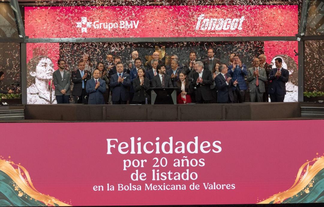 Fonacot celebra 20 años como emisor de bonos en el Mercado de Valores