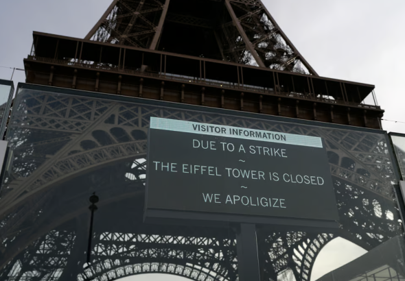 Torre Eiffel cerrada: La atracción turística quedó hermético por huelga del mismo personal